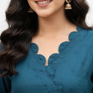 TWIN BLATT WOMEN TRENDING STRAIGHT CUT KURTHI PLAIN