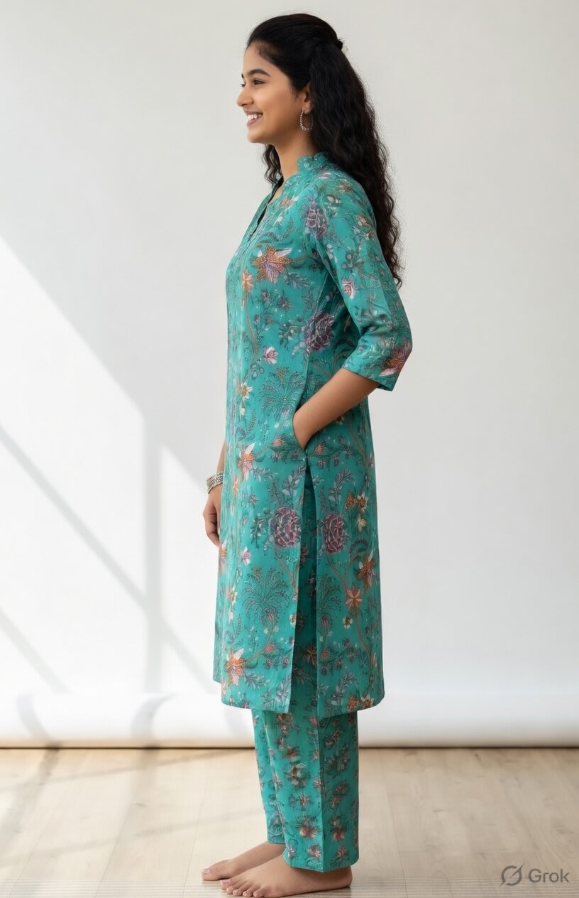 TWIN BLATT WOMEN TRENDING STRAIGHT CUT KURTHI - Image 2