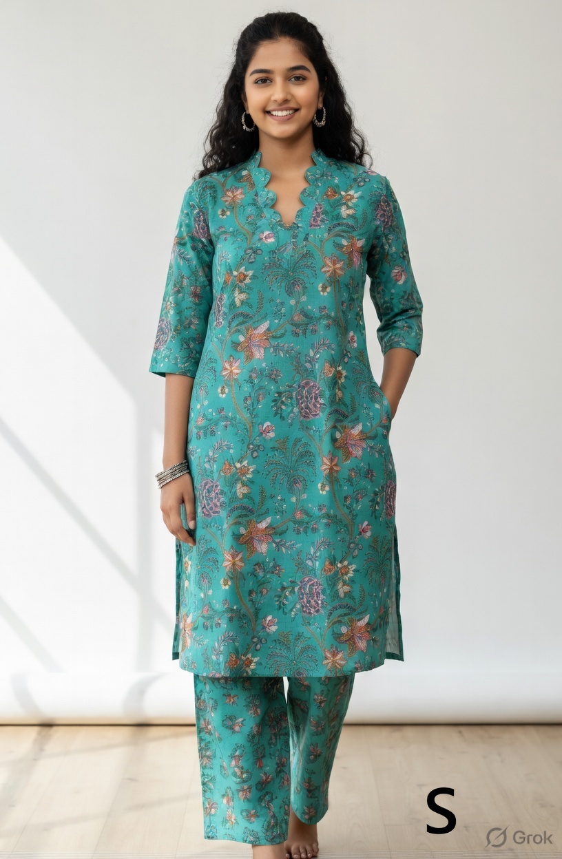 TWIN BLATT WOMEN TRENDING STRAIGHT CUT KURTHI - Image 3